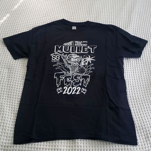 Walking Tree Brewery, Mullet Festival, Vero Beach FL. Med, Black tee-shirt